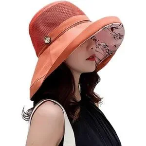 WOMEN Mesh Sun Hats Summer Orange-red MESSUEN Sun Hat Women Men Baseball Caps Woman Hat Summer  main image 2
